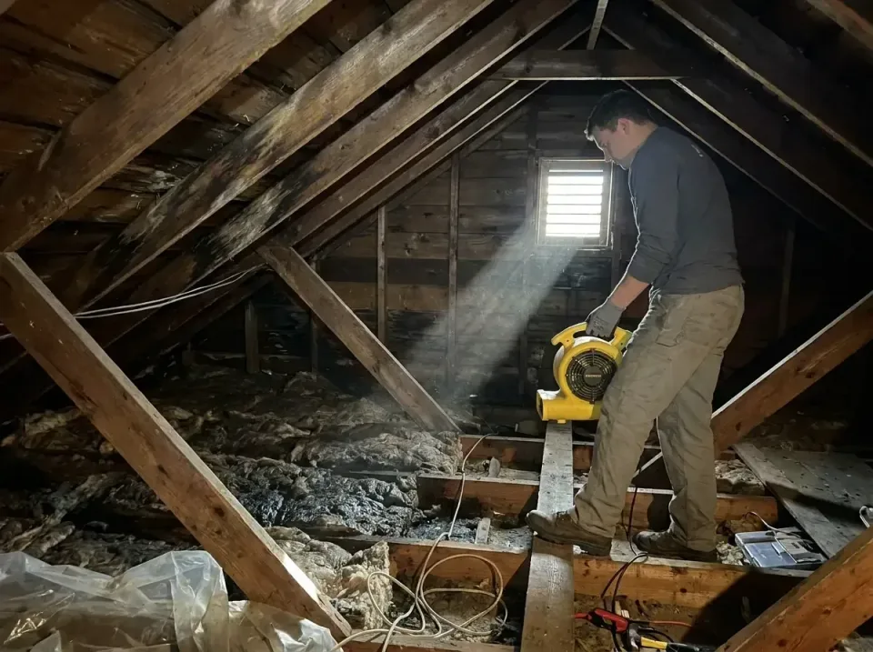 attic-water-damage-drying-proc-007 — frequently asked questions, Emergency Water Extraction & 24/7 Flood Response in Springh…